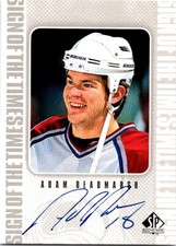 1998-99 SP Authentic Sign of the Times Adam Deadmarsh Auto #AD
