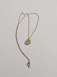 14kt Gold Filled Necklace With Small Pink Faceted Glass Starfish Pendant. 15 In - Picture 1 of 10