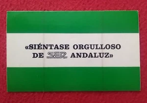 PEGATINA STICKER SIÉNTASE ORGULLOSO DE SER ANDALUZ, CADENA DE RADIO VER..SPAIN.. - Imagen 1 de 1