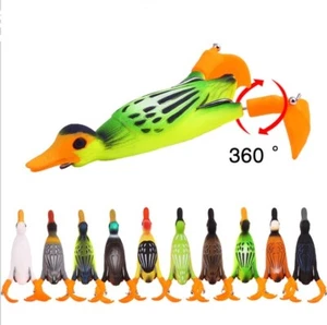 Little duck floating soft fishing lure with propeller fins 11.2g 95mm- 10 colors - Picture 1 of 17