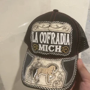 Gorra Charra Artesanal Hat Trucker Men La Cofradia Michoacan Horse Straw - Picture 1 of 8