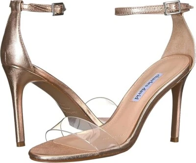 Tacones altos Charles David Cristal con tiras oro rosa metálico para mujer talla 7,5 Foto 1 de 4