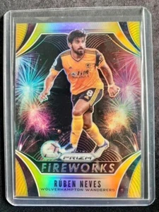 Panini Prizm Ruben Neves Fireworks Insert Gold Parallel Numbered to 02/10 - Picture 1 of 2