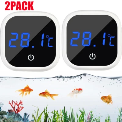 2PCS LCD Digital Thermometer for Aquarium/Fish Tank Temperature Monitor Touch AU - image 1 of 4