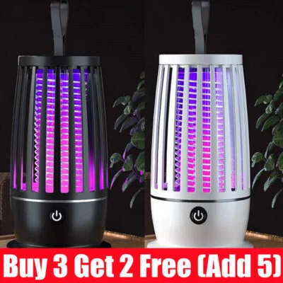 UK Electric Insect Killer Mosquito Fly Bug Zapper Pest Trap LED UV Indoor Lamp