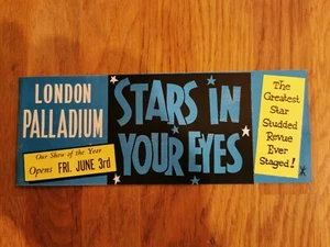 Original 1960 Londres Palladium Handbill Stars In Your Eyes Cliff Richard - Imagen 1 de 5