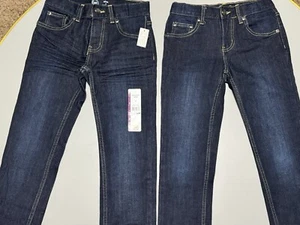 Wonder Nation Jeans - Size 8 Slim Dark Wash - Bundle Of 2 - Picture 1 of 2
