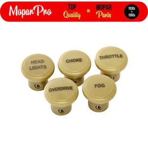 1935-1940 DESOTO SPECIAL DELUXE BRAND NEW KNOB COMPLETE SET - Picture 1 of 5
