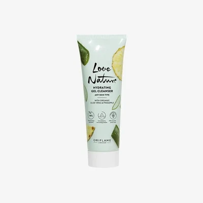 LOVE NATURE Hydrating Gel Cleanser with Organic Aloe Vera & Pineapple - Image 1 of 3