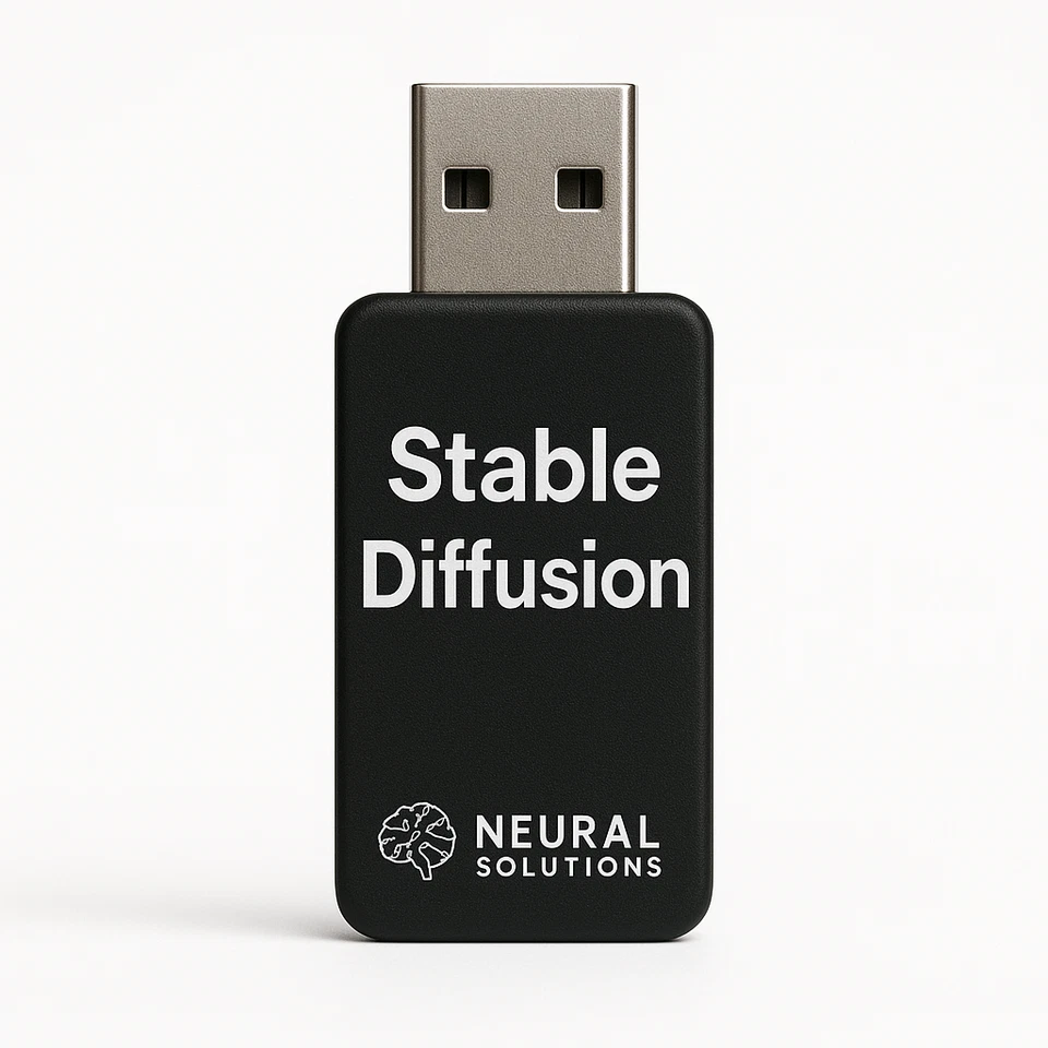 Stable Diffusion AI Image Generation USB Stick – Full GUI, Local &Uncensored Art - Image 1 of 4