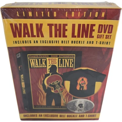 Walk the Line DVD +T-Shirt +Belt Édt Collector Ltd Joaquin Phoenix Area A - Image 1 of 4