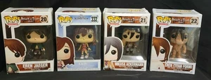 4-Attack On Titan Funko Pop-Eren Jaeger, Mikasa Ackerman, Kairi, Eren (Titan Form) - Bild 1 von 23