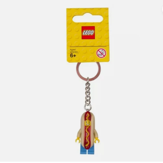LEGO 853571 Hot Dog Guy Minifigure Keychain Key Chain