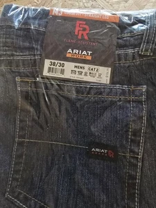 Ariat Mens M3 Loose Fit Straight Leg FR Rated Jeans - Picture 1 of 10