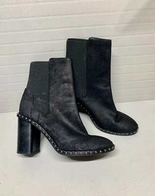 Botas Chelsea Rag & Bone Romi Tachonadas Negras Gamuza Para Mujer Talla 38/US-8 ($595) Foto 1 de 4