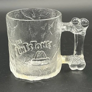 Vtg McDonalds FLINTSTONES ROCDONALDS Pre-Dawn Coffee Mug Glass - 1993 - Picture 1 of 9