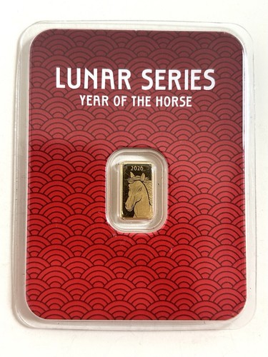 1 Gram Fine Gold Bar Lunar Series Year Of The Horse 2026 | eBay UK