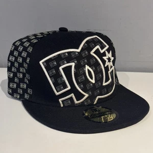 DC Shoes Cap Hat 7 3/8 59cm Black White - Picture 1 of 11