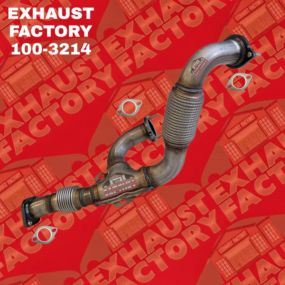 100-3214 FRONT EXHAUST FLEX Y PIPE  FITS 2014-2018 RAM PROMASTER 2500 3.6L ENG - Изображение 1 из 1