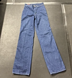Jeans donna Landlubber Bell stile retrò denim hippie jeans 27" vita 36" cuciture interne - Foto 1 di 5