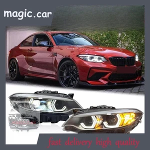 Fit BMW 2-series F22 F23 2014-2021 LED Headlight Assembly Front Lamps 1 Pair - Picture 1 of 7
