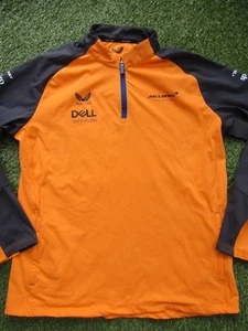 Top Castore Mclaren Official Teamwear 1/4 Zip - Taglia XL Uomo - Formula 1 Arancione - Foto 1 di 5