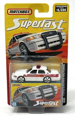2006 Matchbox Superfast Ford Crown Victoria 48 Fire Dept Limited Edition - Image 1 of 4
