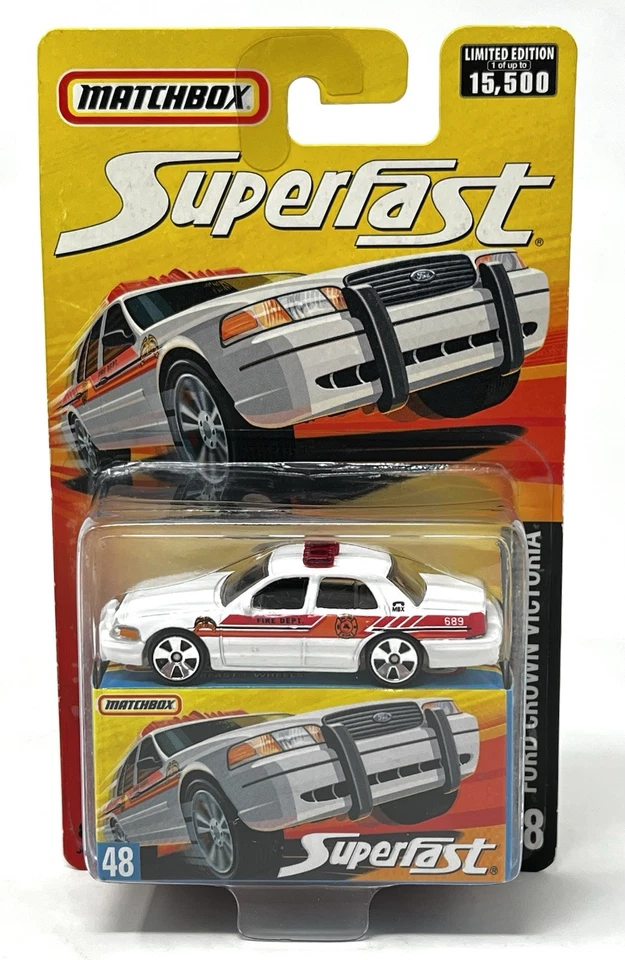 2006 Matchbox Superfast Ford Crown Victoria 48 Fire Dept Limited Edition - Image 1 of 4