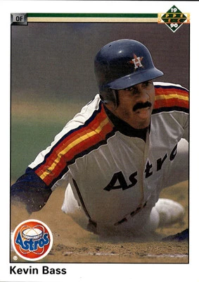 1990 Upper Deck #302 Kevin Bass Houston Astros - Image 1 of 2