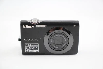 Nikon Coolpix S3000 Digital Compact Camera Working w/ Nikkor 4x Wide Zoom Lens - Image 1 of 4