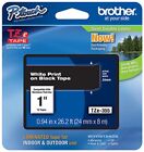 Brother 1" (24Mm) White On Black P-Touch Tape For Pt9700, Pt-9700Pc Printer