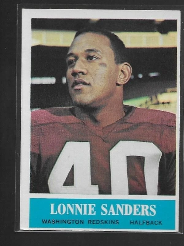 LONNIE SANDERS 1964 Philadelphia Gum card #193 Washington Redskins EX/EX+ - Image 1 of 1