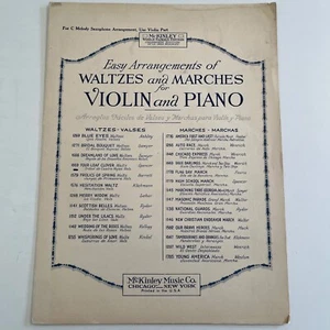 VINTAGE SHEET MUSIC VIOLIN & PIANO Four-Leaf Clover, Spencer 1916 - Picture 1 of 4