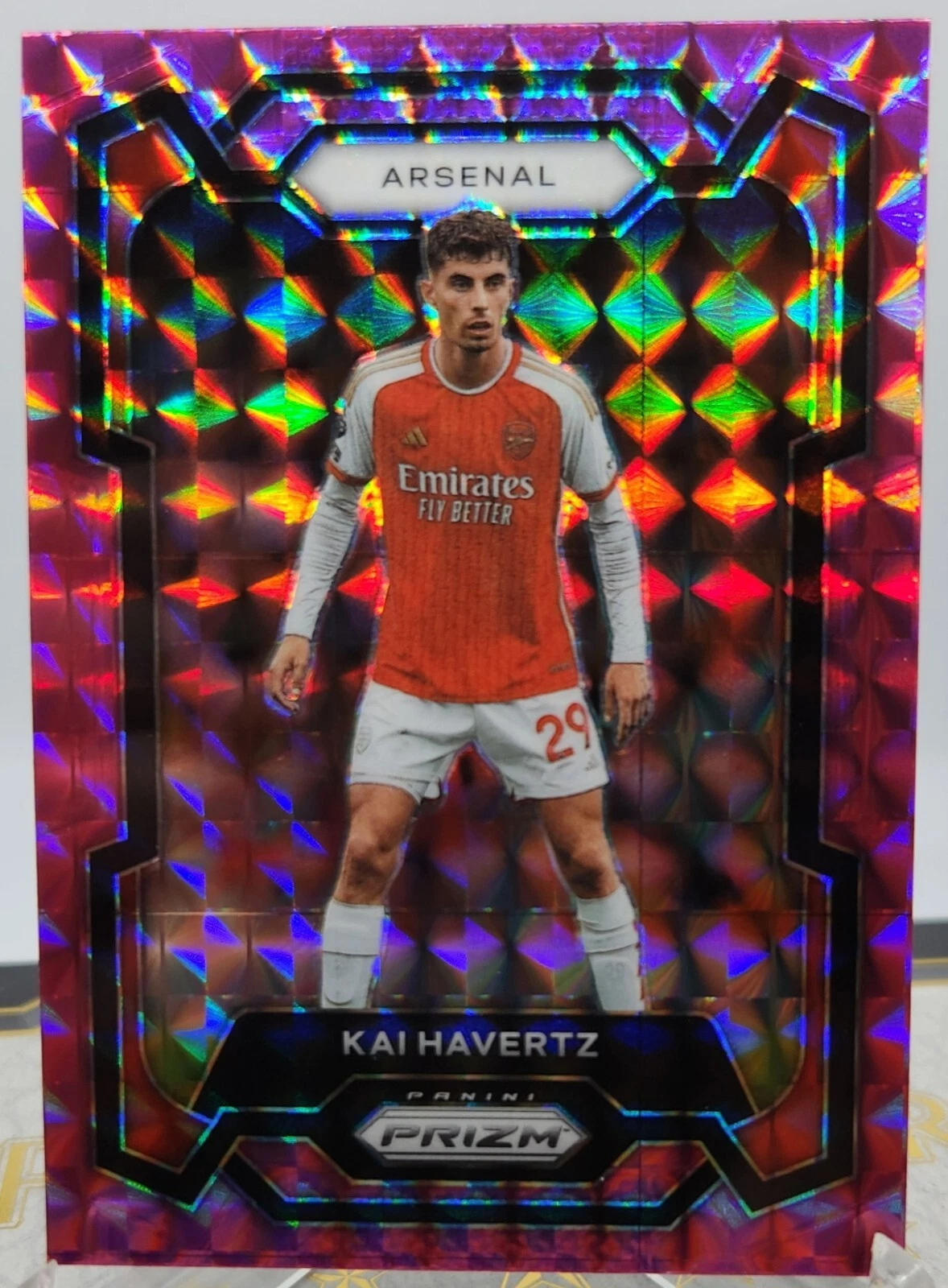 2023-24 Panini Prizm EPL Kai Havertz Pink Mosaic Prizm #24