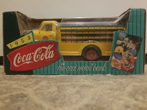 Vintage Coca-Cola Die-cast Metal Bank Truck - Picture 1 of 7