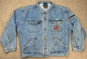 Adidas NCAA Men's 1995 Seattle Final Four Rare Vtg Trucker Denim Jacket Size XXL - Picture 1 of 16