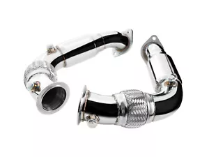 Edelstahl Downpipe f�r BMW E70 X5, x5 50iX, x5 M S63, N63 2008-2013 + Silencer - Bild 1 von 4