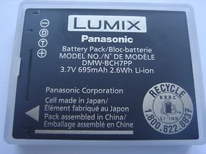 Batterie D'ORIGINE Panasonic DMW-BCH7PP 3.7V 695mAh 2.6Wh GENUINE NEW ACCU - Photo 1 sur 2
