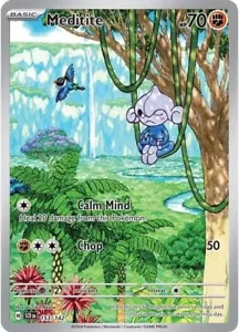 Meditite 153/142 Illustration Rare Full Art - Pokémon Stellar Crown SV07 - NM - Picture 1 of 1