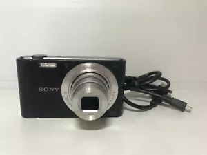 Sony Cybershot Camera Digital Black Silver W810 21.1MP & Charger Lead - Picture 1 of 6