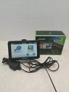 Garmin Nuvi 50LM 5 Inch Touchscreen Works Perfect -W Power Supply & Mount Bundle - Picture 1 of 4