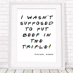 RACHEL GREEN QUOTE - Friends Poster Picture Print Sizes A5 to A0 *FREE DELIVERY - Foto 1 di 14