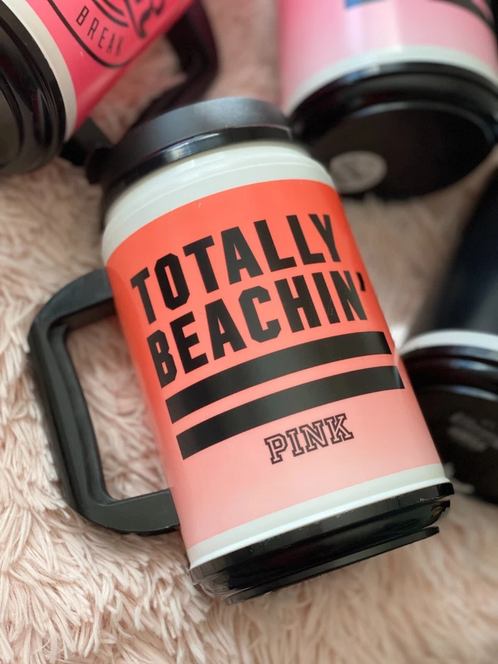 Victorias Secret Spring Break Chug Mug,隔热,完全 Beachin' 全新 — 第 1/1 张图片