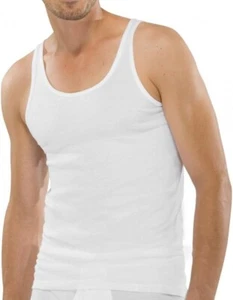 Schiesser Herren Unterhemden weiß Baumwolle - 2er Pack - EU 36 / UK XS - Unterhemden - Bild 1 von 8