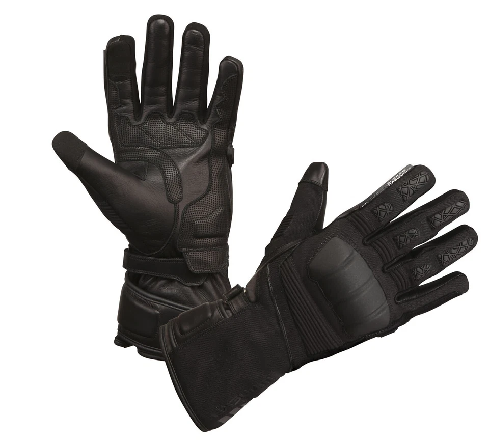 Modeka Black Ridge Gloves wasserdichte Motorradhandschuhe schwarz Sympatex - Bild 1 von 1
