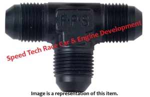 Fragola 482408-BL -8 AN Flare Tee Black @ Speed Tech - Picture 1 of 1