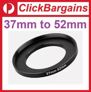 37mm to 52mm Step Up Camera Lens Filter Adapter Ring Stepping 37-52 mm UV CPL ND - Picture 1 of 3