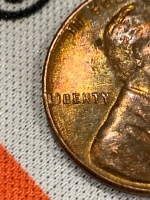 1946 d wheat penny error "UBERTY" l i error - Image 1 of 4