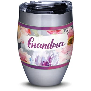 Tervis Oma große Blüten 12 Unzen Edelstahl Becher mit Deckel Blumen Geschenk Neu - Bild 1 von 3