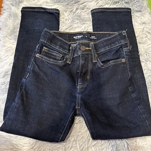 Old Navy Karate 360 Stretch Slim Built-In Tough Jeans Kids Size 12 Dark Blue - Picture 1 of 4